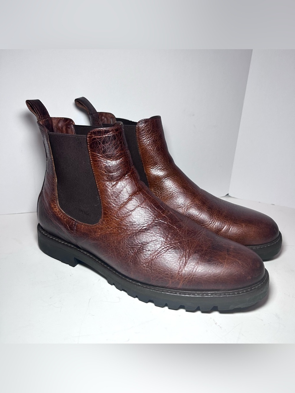 Patina Footwear Men’s 12 Brown Leather Chelsea Boots